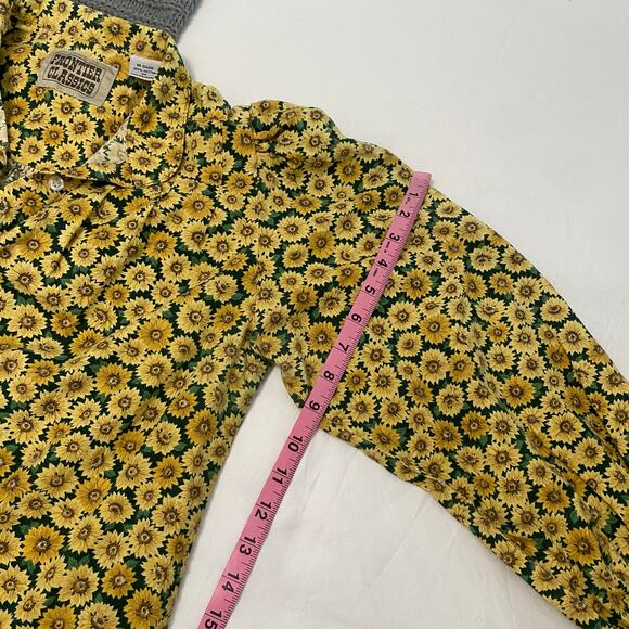 Frontier Classic Floral Print Western Top Womens Size Medium Cowgirl Yellowstone - Picture 4 of 8